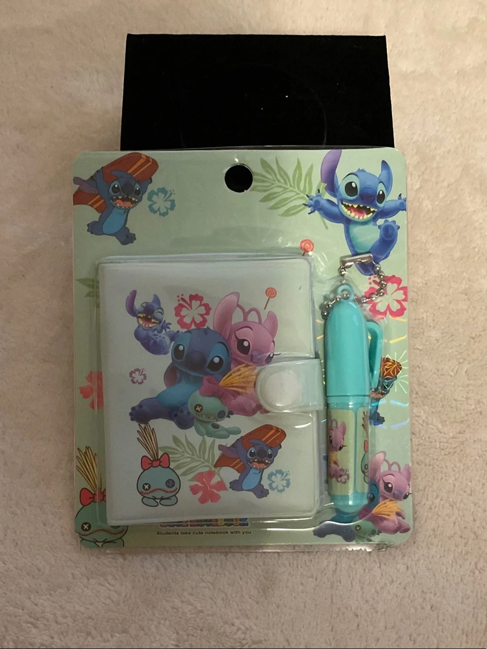 Disney Lilo & Stitch Mini Notebook and Pen Set - Aqua, Pink